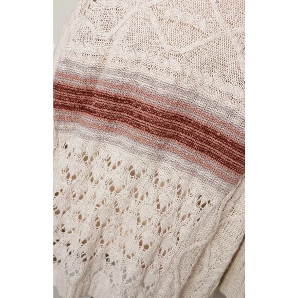 Anthropologie Pilcro Jemma Cable Open Knit Cardigan XS/S Longline Oversized $148 - Picture 14 of 16